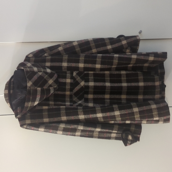 Brown Plaid Coat - Picture 5 of 5